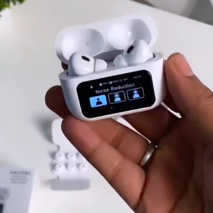 A9 Pro Digital Display Case Airpods / Anc/enc Touch Screen Wireless Earbuds